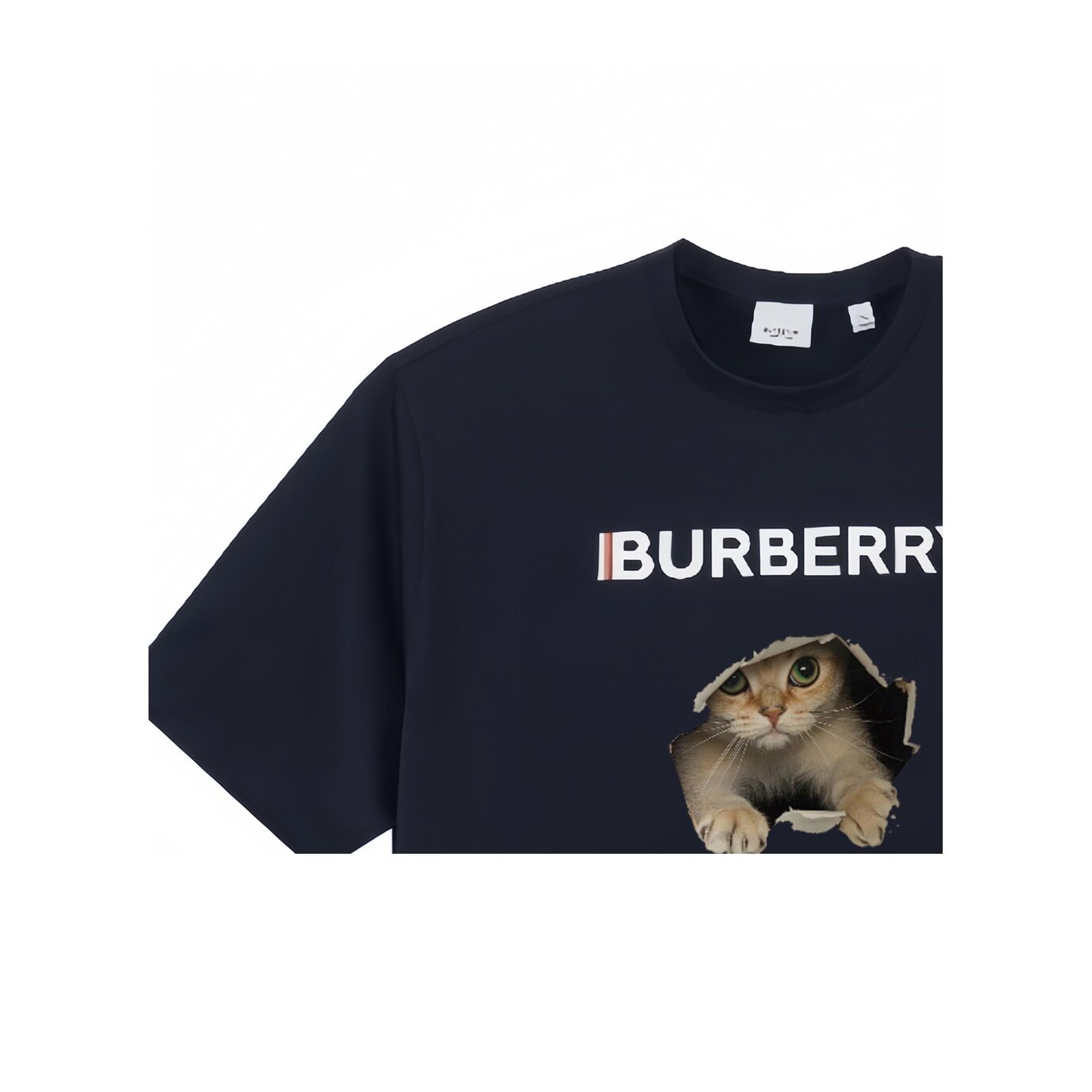 Burberry Kaos Logo Seri Huruf, Unisex, COD '"B-35