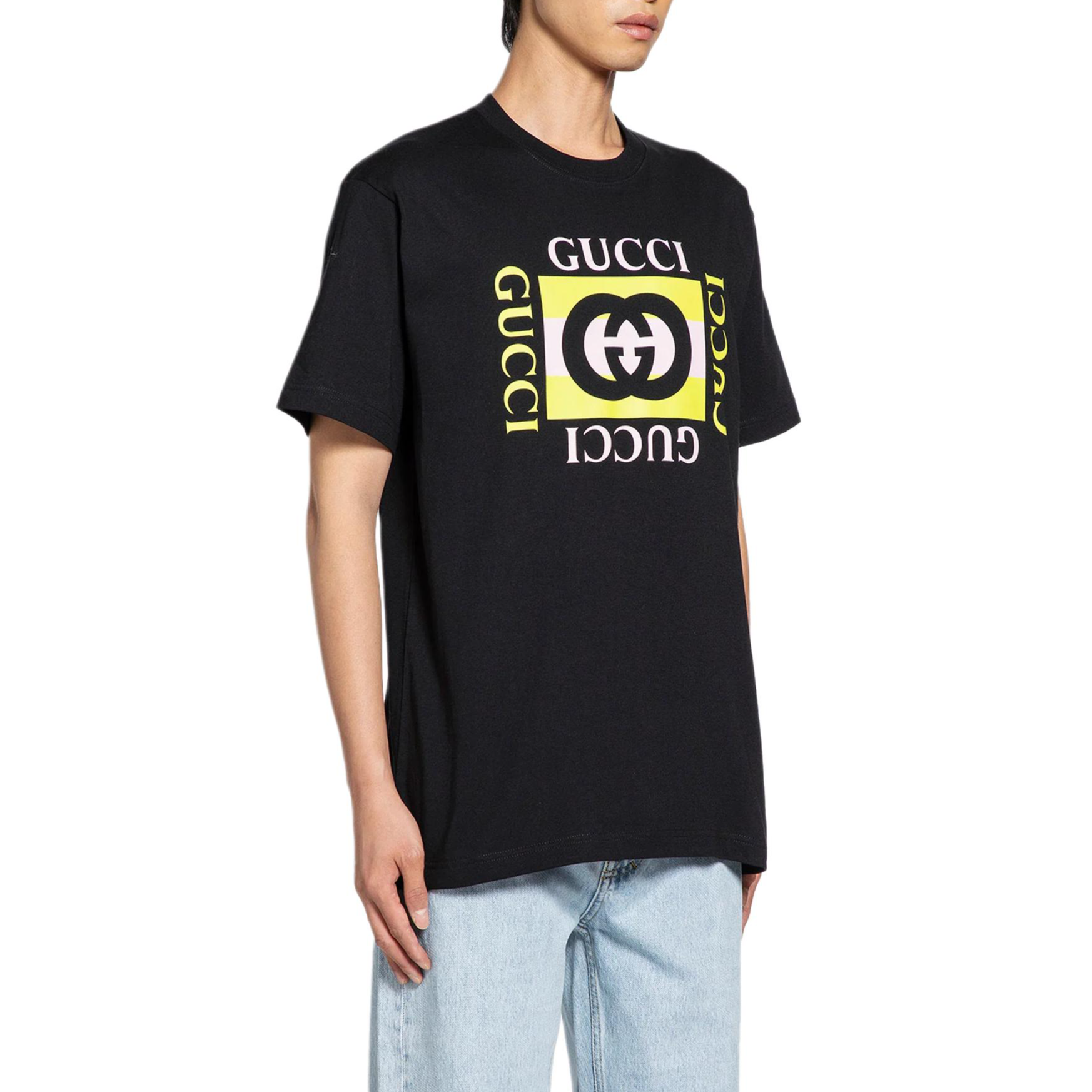 GUCCI Kaos Logo Seri Huruf, Unisex, COD '"    '"  G-06