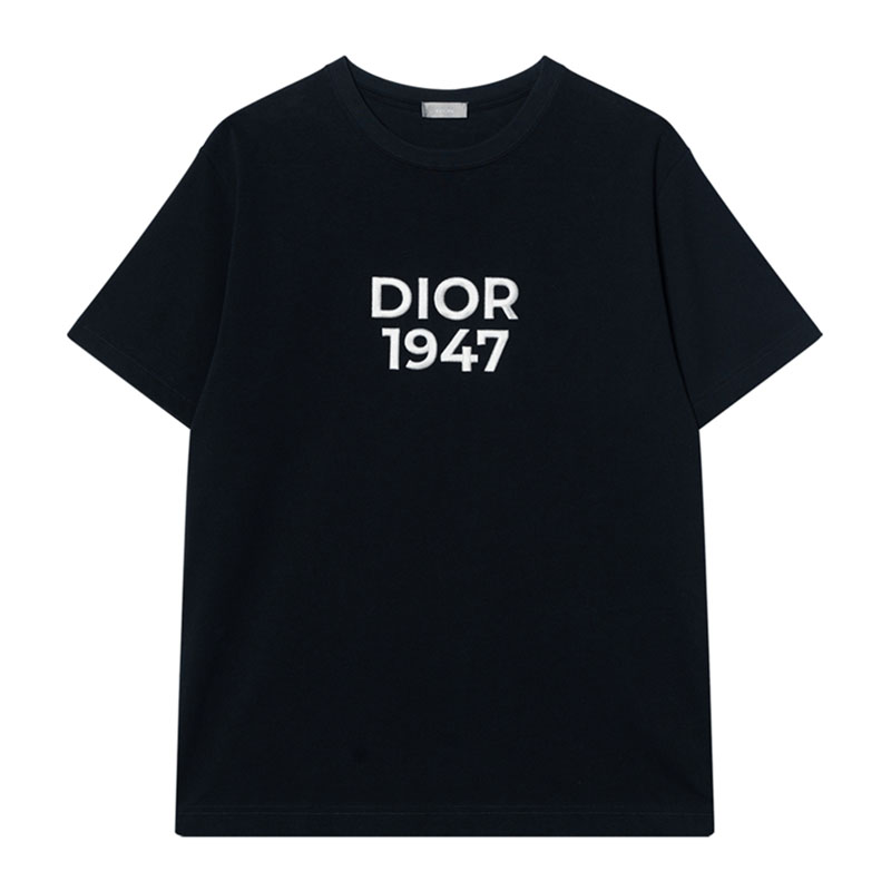 Kaos Pendek DIOR dengan Motif Gambar/Cetak, Cocok untuk Pria dan Wanita  -D-13