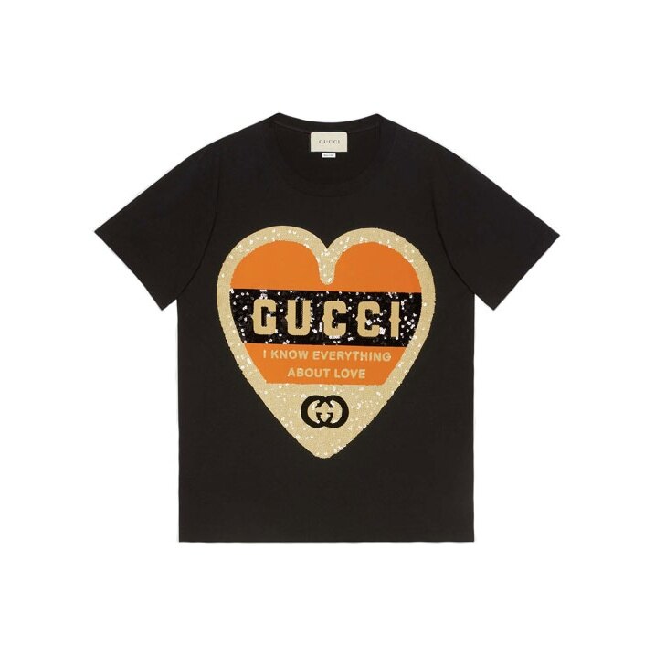 GUCCI Kaos Logo Seri Huruf, Unisex, COD '"    '"  G-27