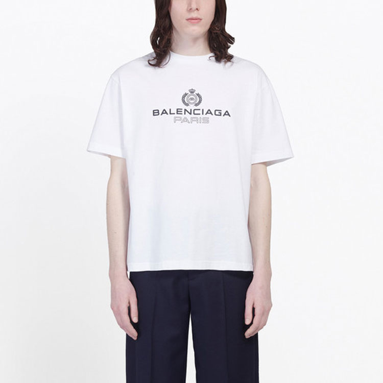 Kaos Pendek Balenciaga dengan Motif Gambar/Cetak, Cocok untuk Pria dan Wanita -BL-42