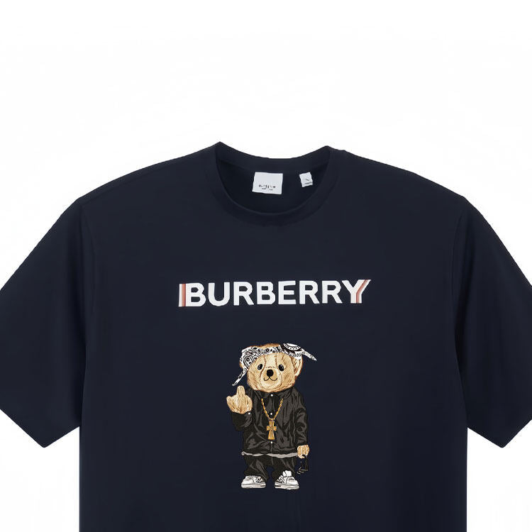 Burberry Kaos Logo Seri Huruf, Unisex, COD '"B-40
