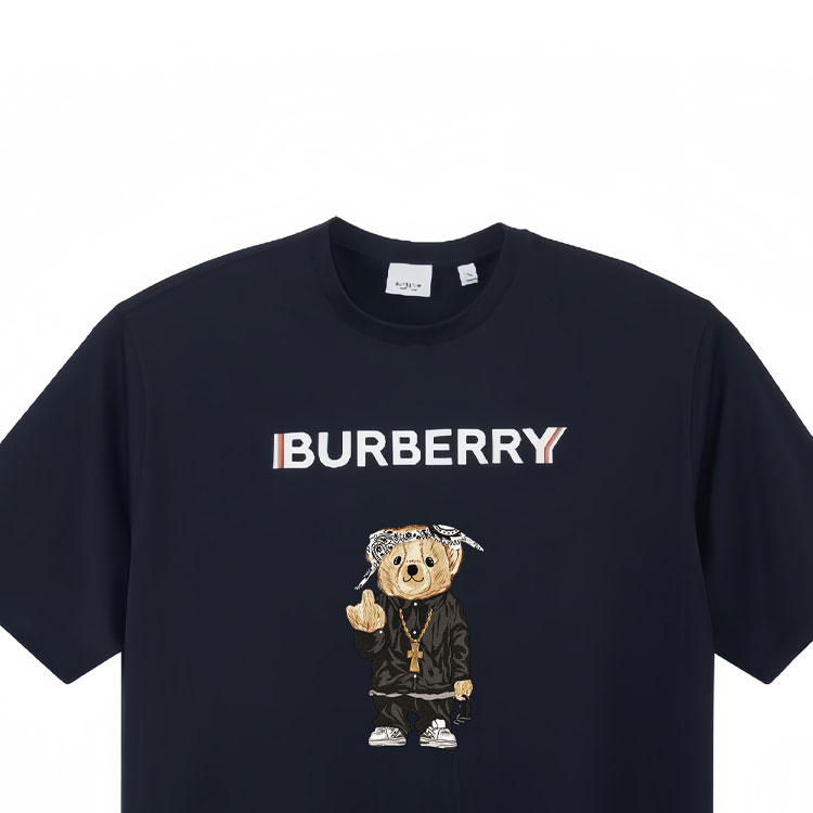 Burberry Kaos Logo Seri Huruf, Unisex, COD '"B-40