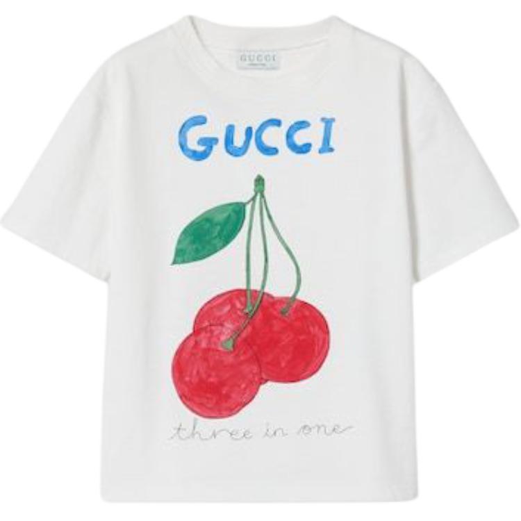 GUCCI Kaos Logo Seri Huruf, Unisex, COD '"  G-82