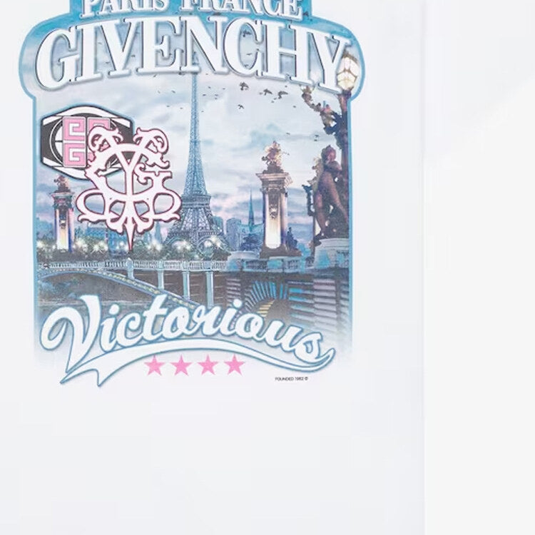 Kaos Givenchy Bermotif, Unisex -J-39