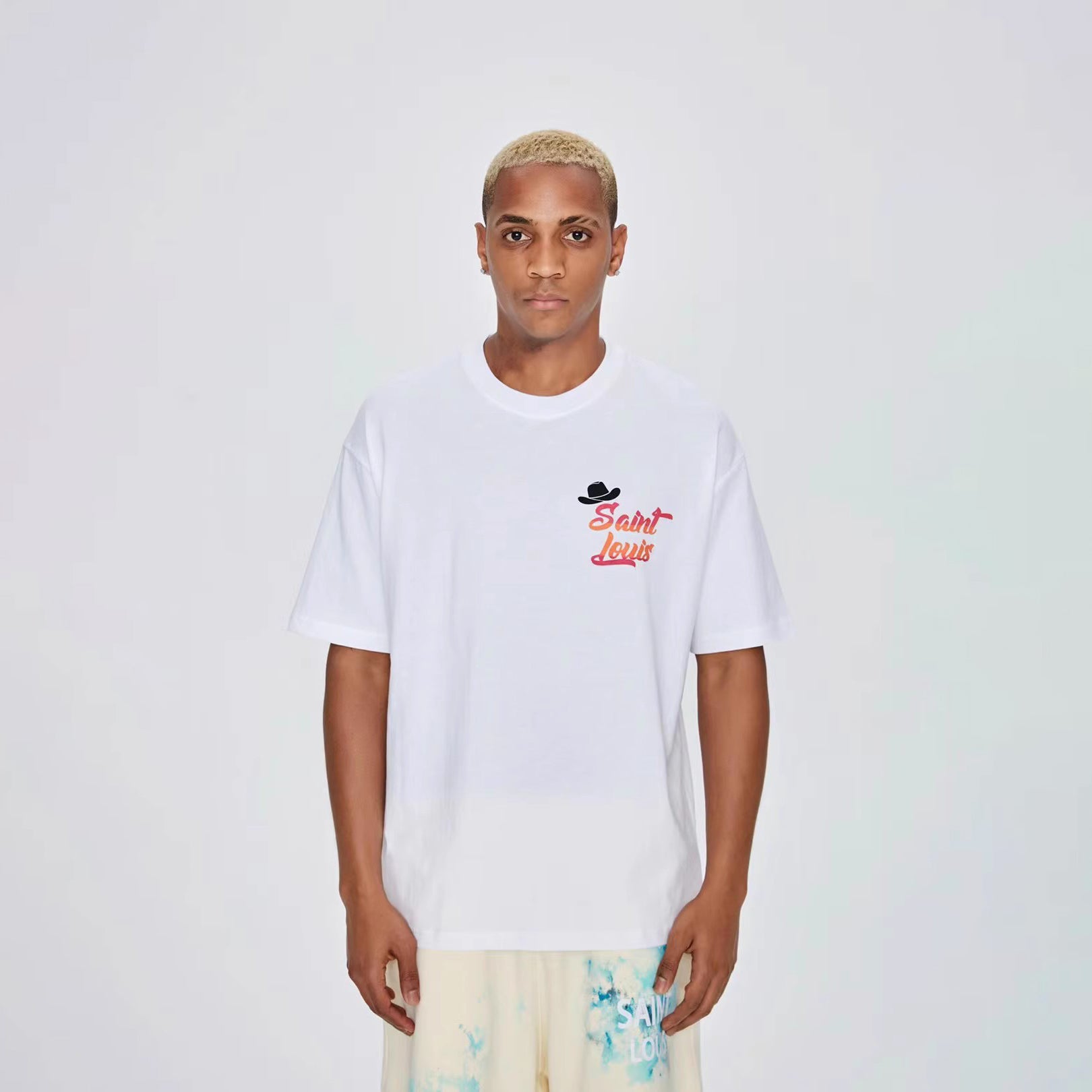 LV Kaos Logo Seri Huruf, Unisex, COD '-L-23