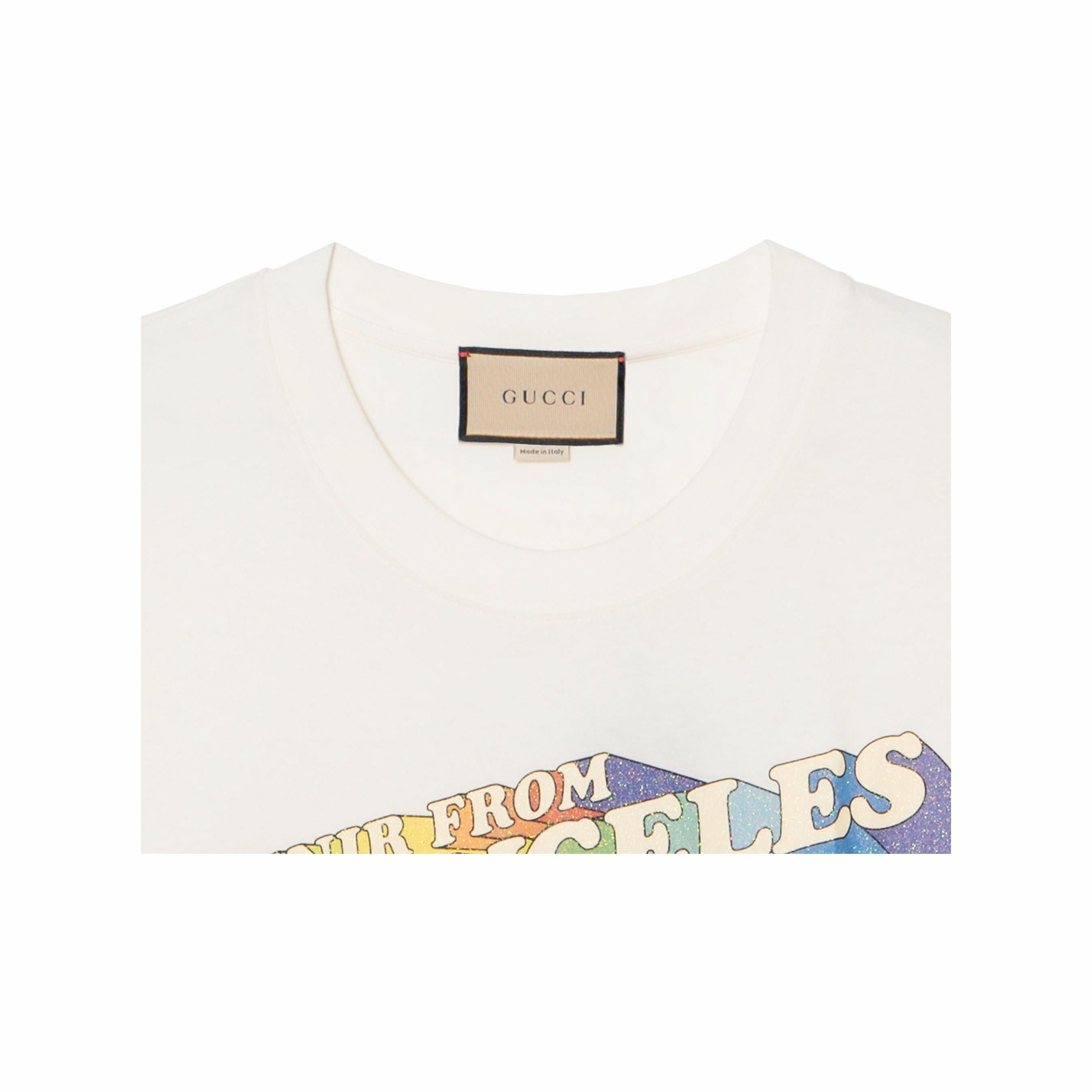 GUCCI Kaos Logo Seri Huruf, Unisex, COD '"   G-86