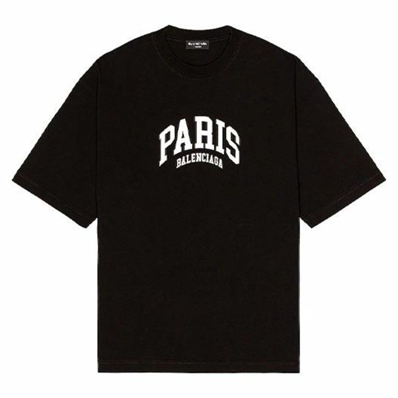 Kaos Pendek Balenciaga dengan Motif Gambar/Cetak, Cocok untuk Pria dan Wanita -BL-34