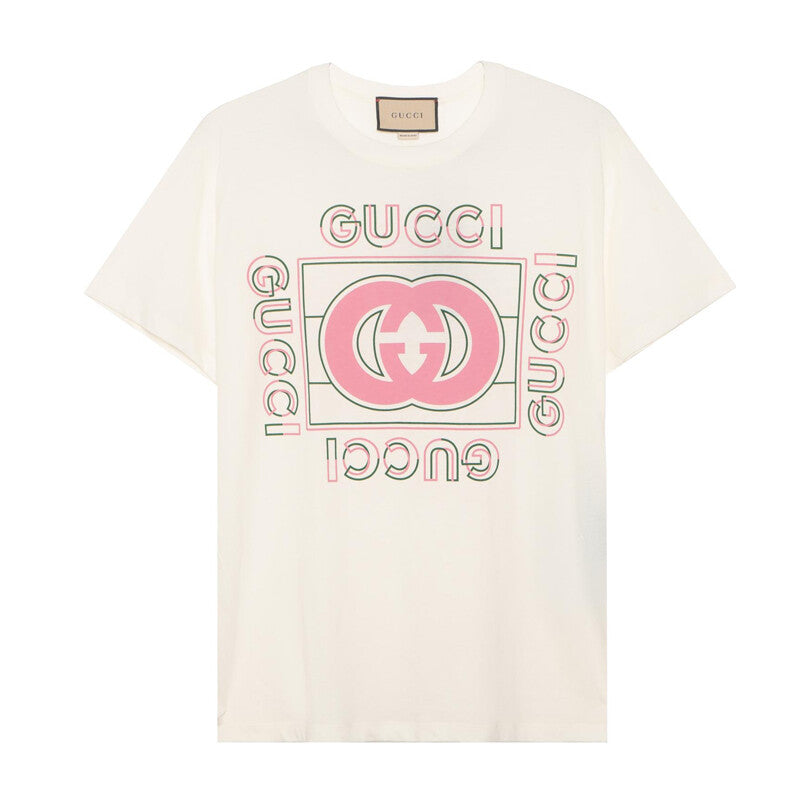 GUCCI Kaos Logo Seri Huruf, Unisex, COD '"    '"  G-28