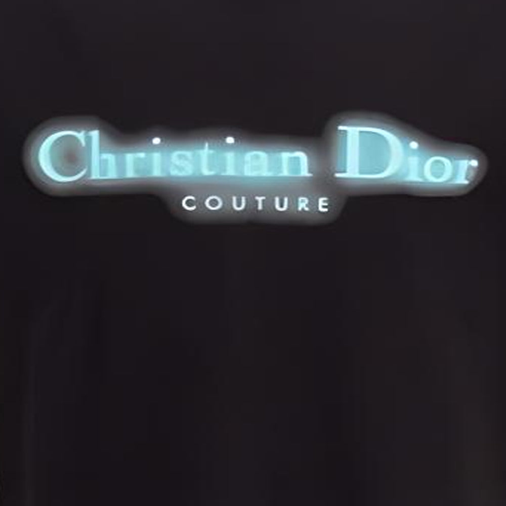 Kaos Pendek DIOR dengan Motif Gambar/Cetak, Cocok untuk Pria dan Wanita  -D-09