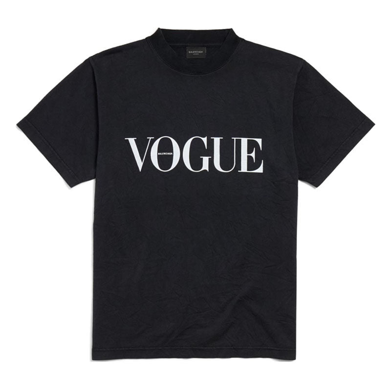 Kaos Pendek Balenciaga dengan Motif Gambar/Cetak, Cocok untuk Pria dan Wanita -BL-48