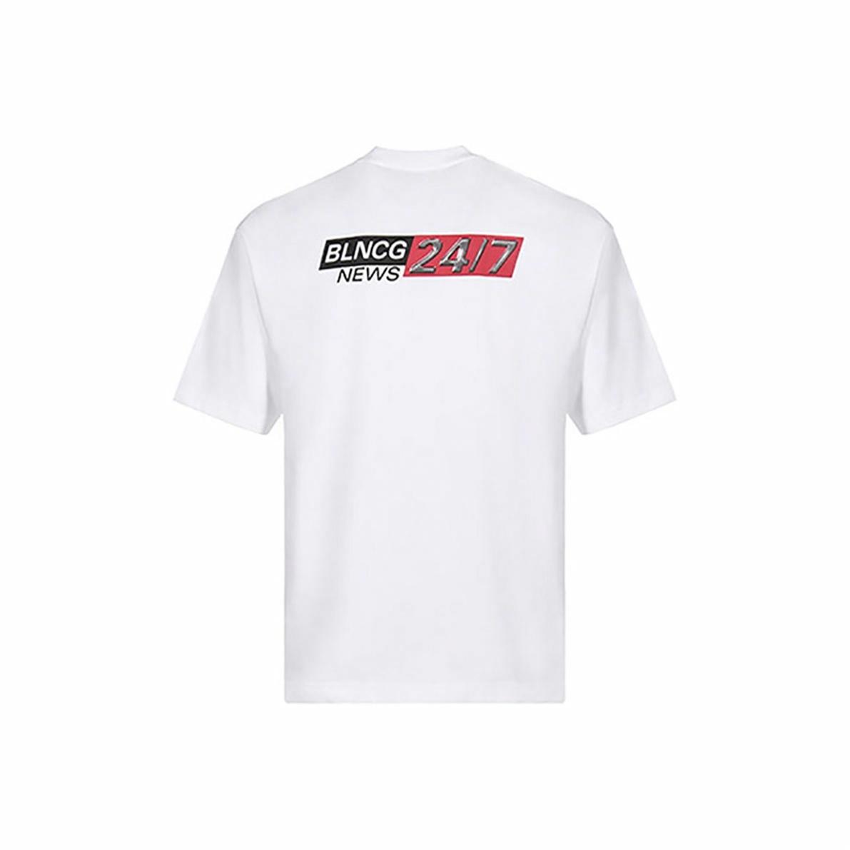 Kaos Pendek Balenciaga dengan Motif Gambar/Cetak, Cocok untuk Pria dan Wanita -BL-52