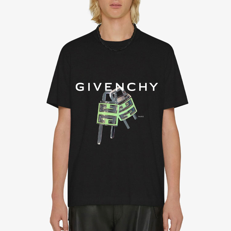 Kaos Givenchy Bermotif, Unisex -J-01
