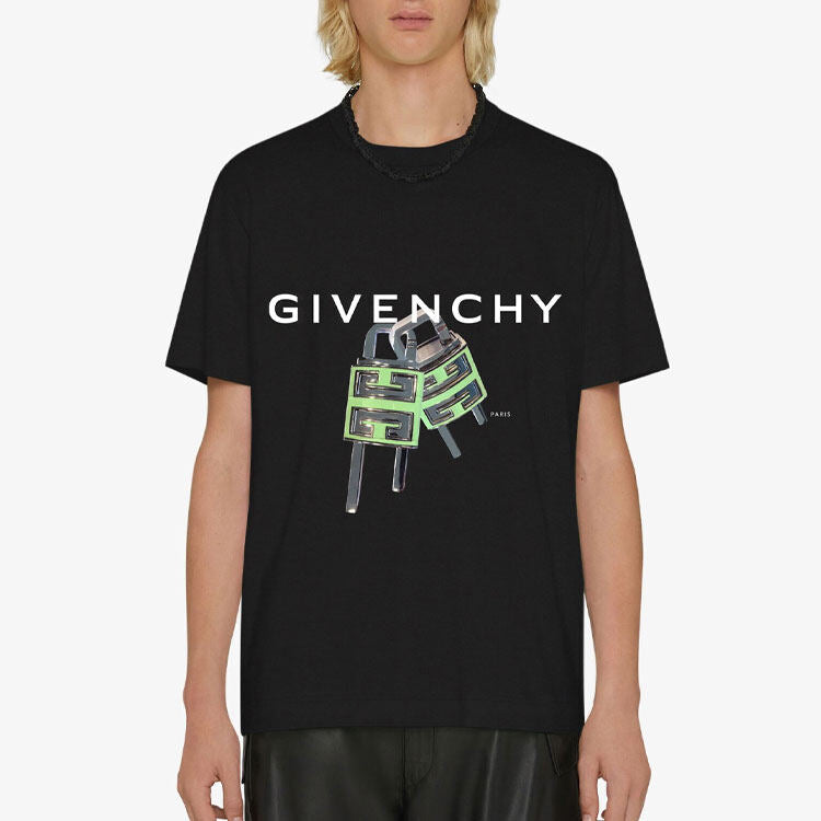 Kaos Givenchy Bermotif, Unisex -J-01