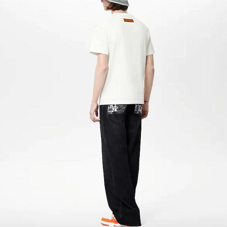 LV Kaos Logo Seri Huruf, Unisex, COD '-L-11