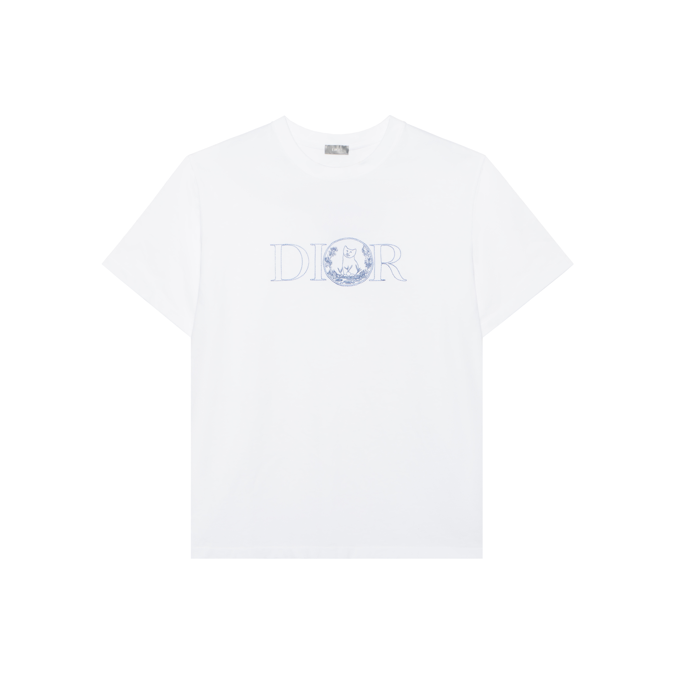 Kaos Pendek DIOR dengan Motif Gambar/Cetak, Cocok untuk Pria dan Wanita  -D-05