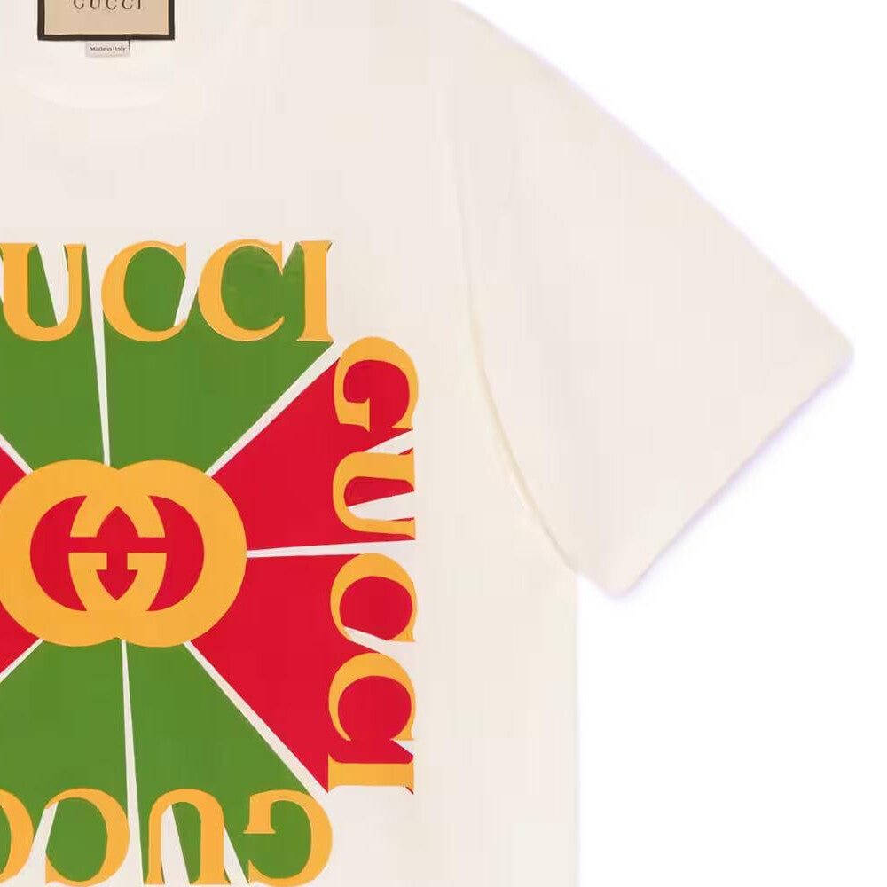 GUCCI Kaos Logo Seri Huruf, Unisex, COD '"  G-68