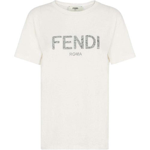 Kaos Pendek FENDI dengan Motif Gambar/Cetak, Cocok untuk Pria dan WanitaF-08