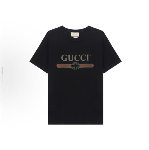 GUCCI Kaos Logo Seri Huruf, Unisex, COD '"    '"  GU9