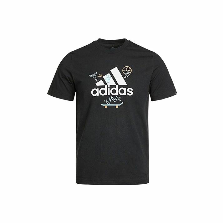 adidas Kaos Logo Seri Huruf, Unisex, COD '" AD-60