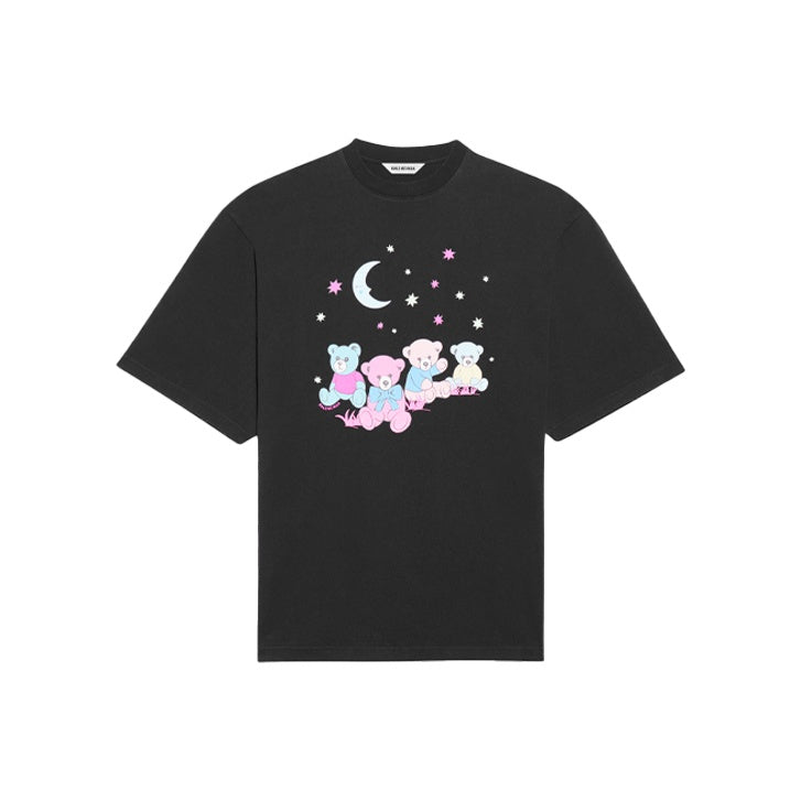 Kaos Pendek Balenciaga dengan Motif Gambar/Cetak, Cocok untuk Pria dan Wanita -BL-06