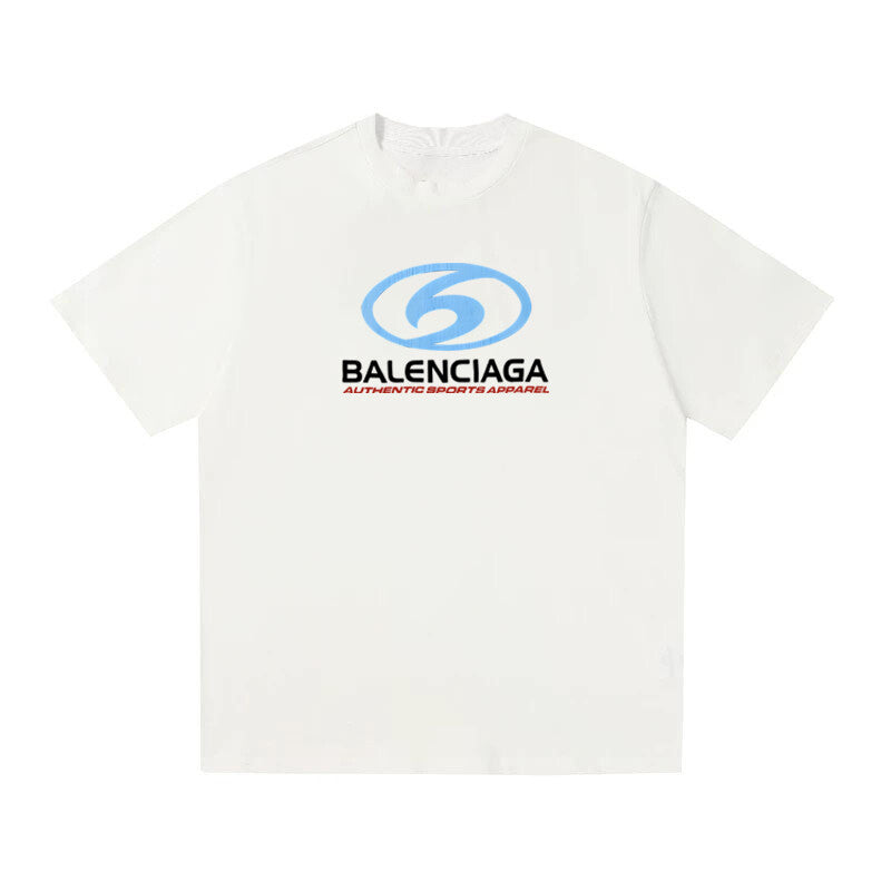 BALENCIAGA Kaos Logo Seri Huruf, Unisex '"COD '"  BA-9