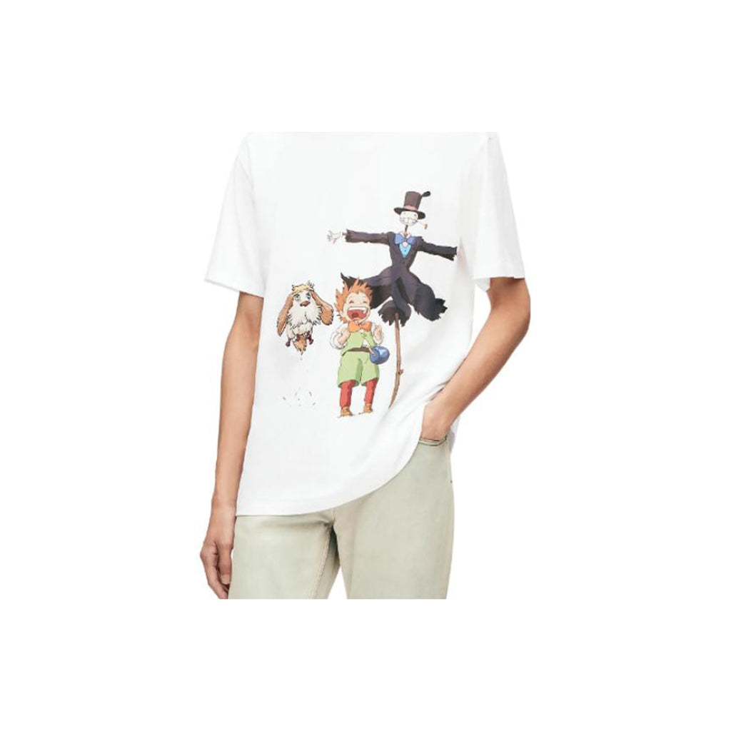 Kaos Pendek LOEWE dengan Motif Gambar/Cetak, Cocok untuk Pria dan Wanita -LE-16