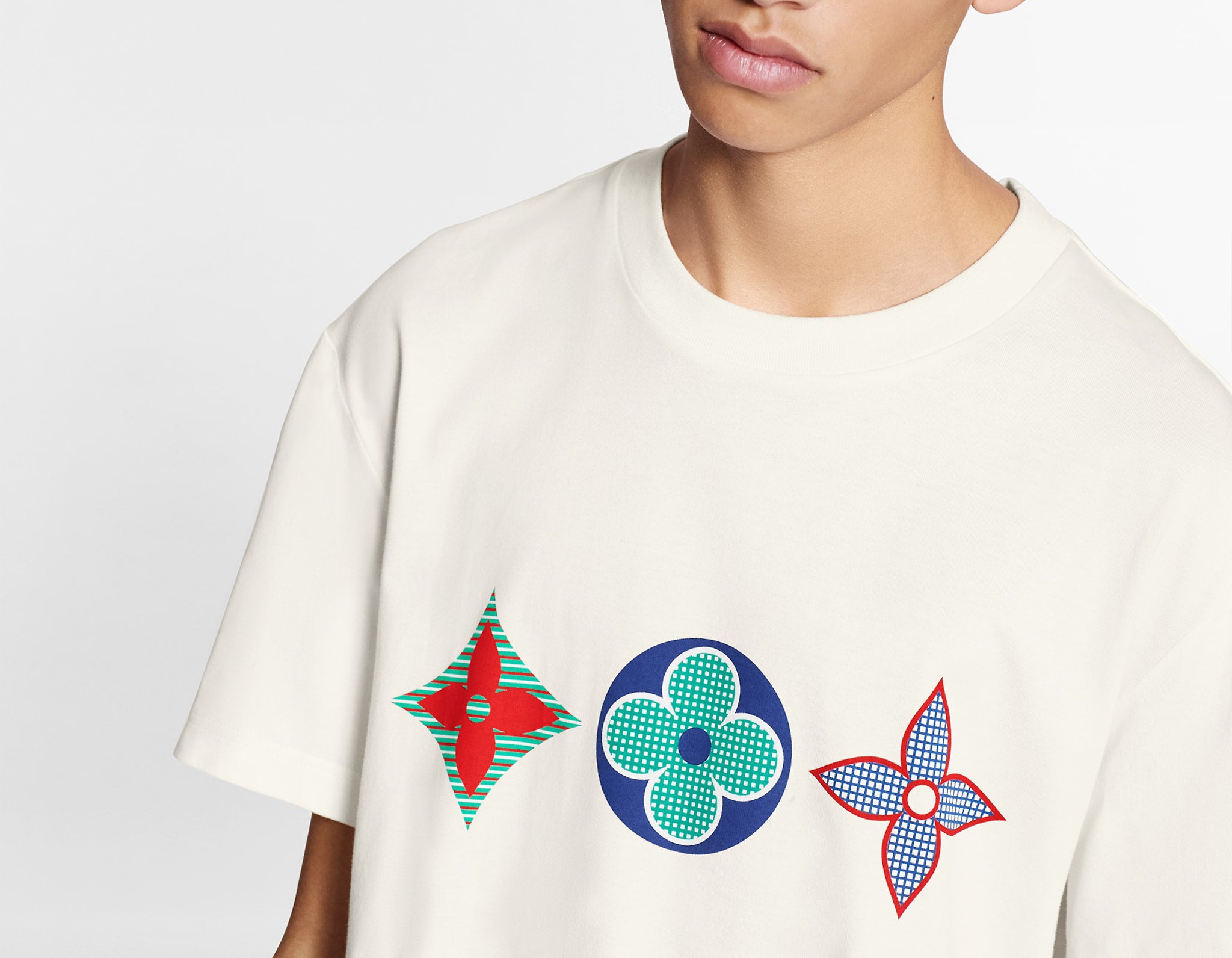 LV Kaos Logo Seri Huruf, Unisex, COD '-L-01