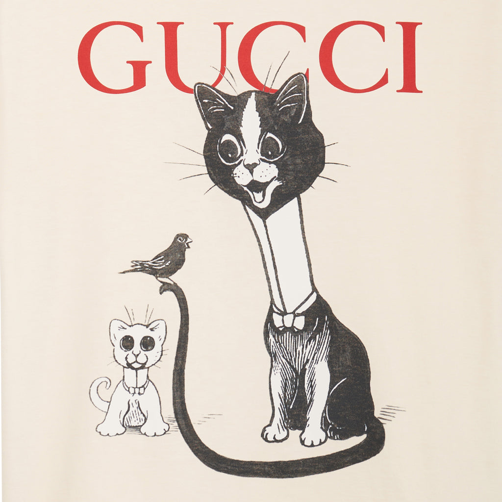 GUCCI Kaos Logo Seri Huruf, Unisex, COD '"    '"  G-36