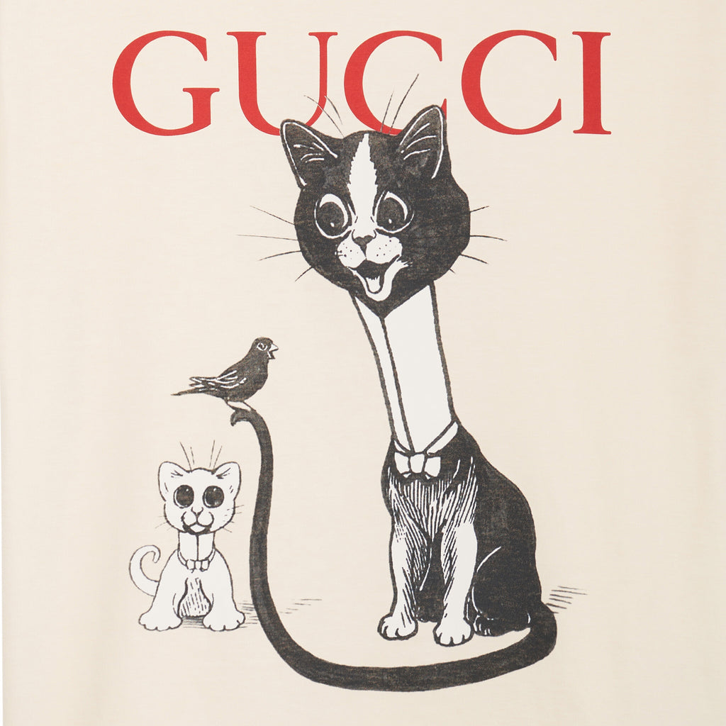 GUCCI Kaos Logo Seri Huruf, Unisex, COD '"    '"  G-36