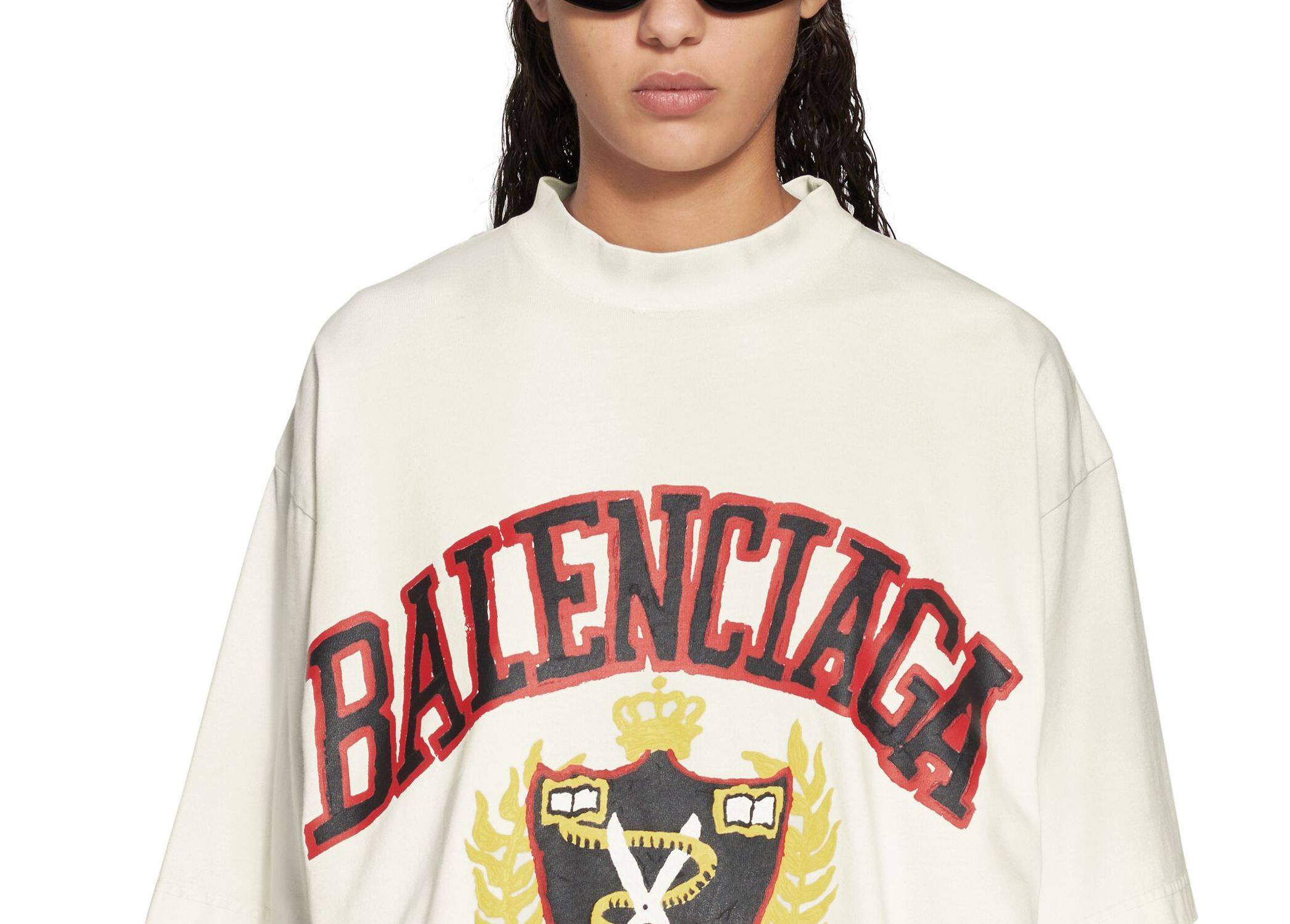 Kaos Pendek Balenciaga dengan Motif Gambar/Cetak, Cocok untuk Pria dan Wanita -BL-13