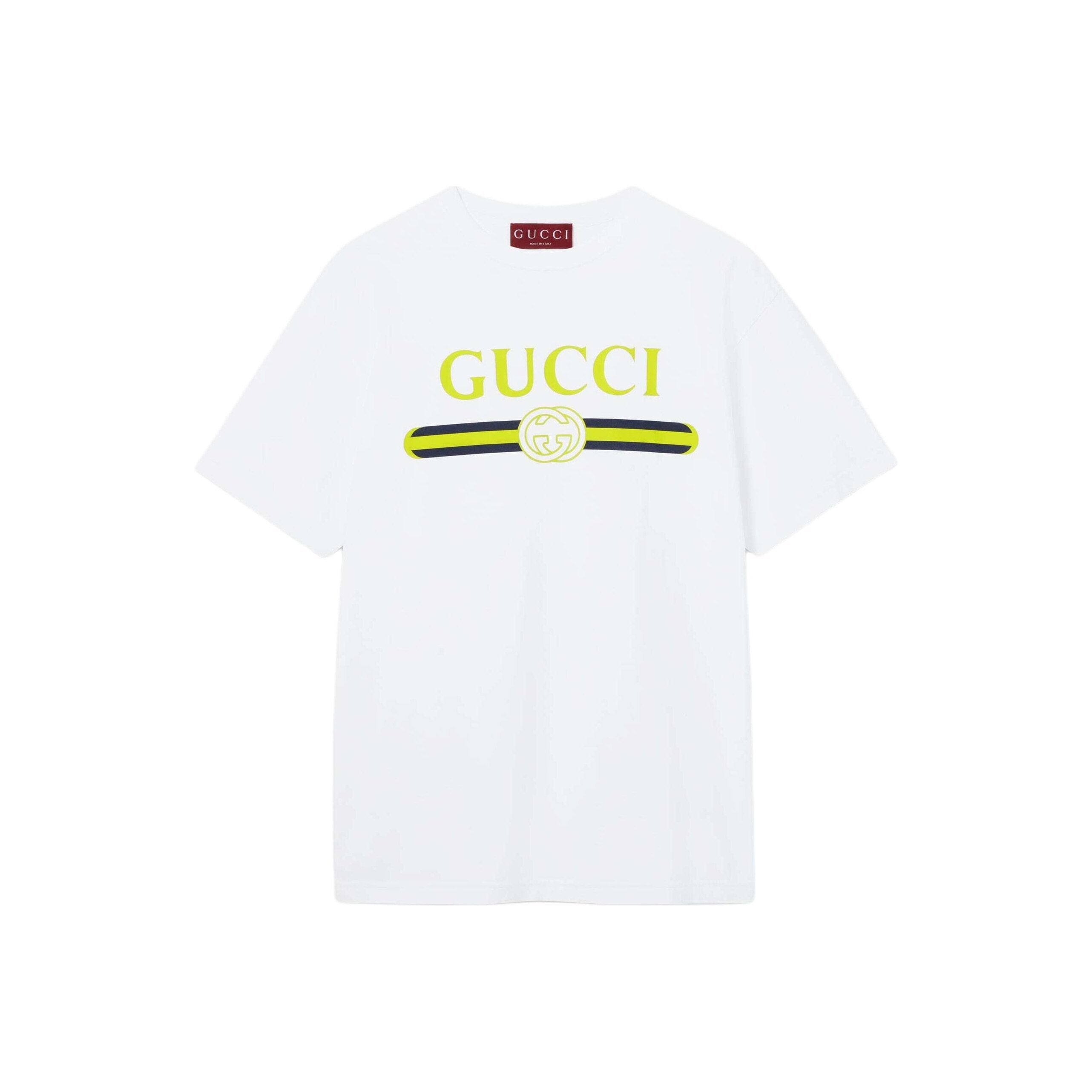 GUCCI Kaos Logo Seri Huruf, Unisex, COD '"    '"  G-51