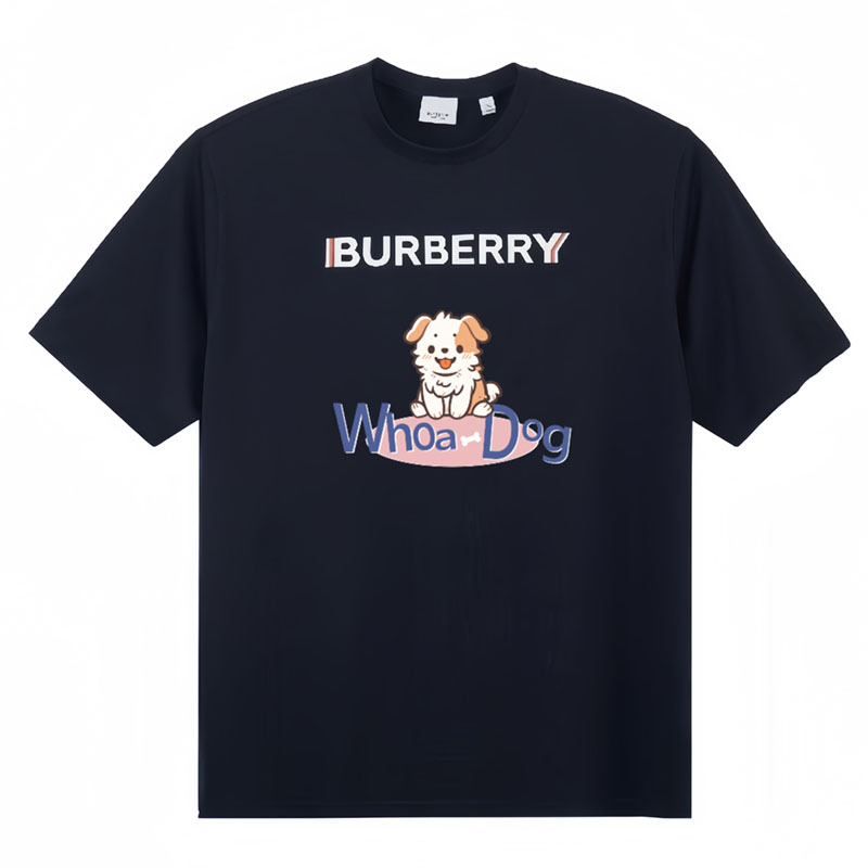 Burberry Kaos Logo Seri Huruf, Unisex, COD '"B-38