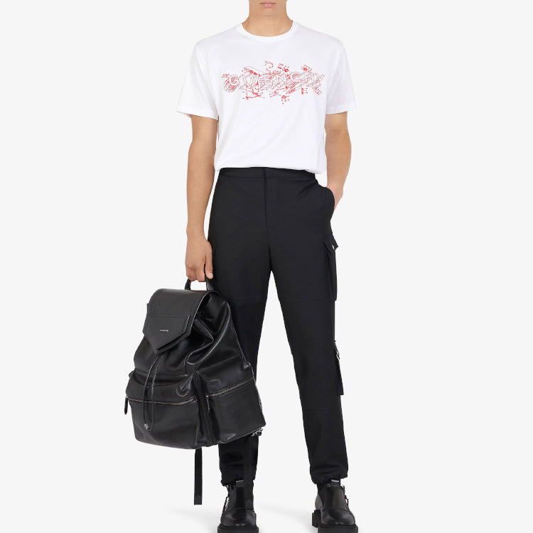 Kaos Givenchy Bermotif, Unisex -J-09