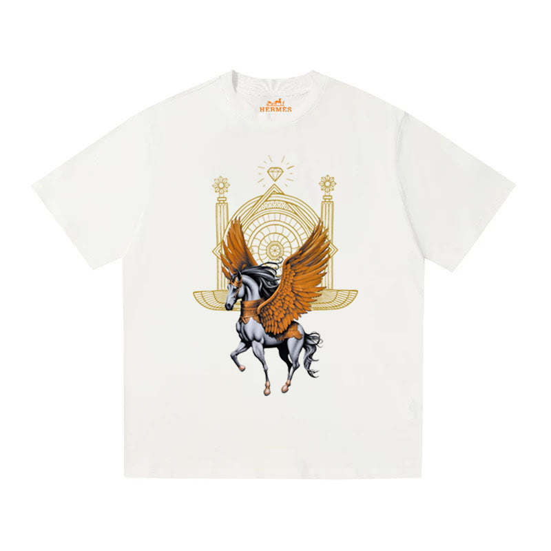 HERMES Kaos Logo Seri Huruf, Unisex '"COD '"  HE - 5