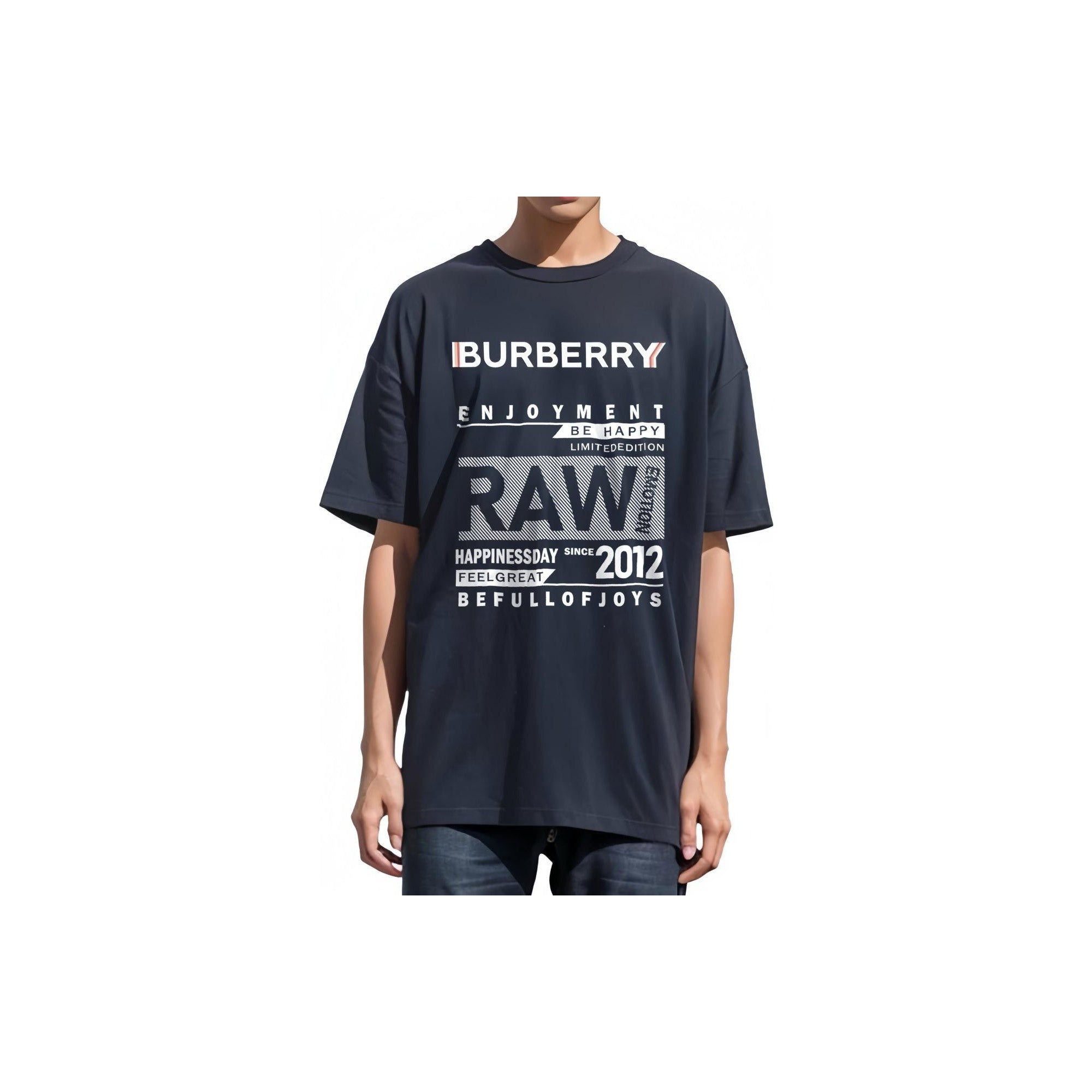 Burberry Kaos Logo Seri Huruf, Unisex, COD '"B-30