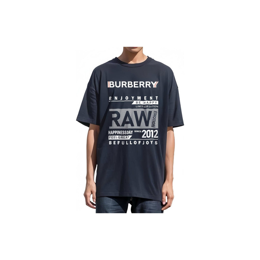 Burberry Kaos Logo Seri Huruf, Unisex, COD '"B-30