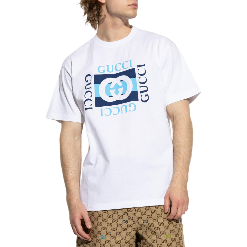 GUCCI Kaos Logo Seri Huruf, Unisex, COD '"    '"  G-03