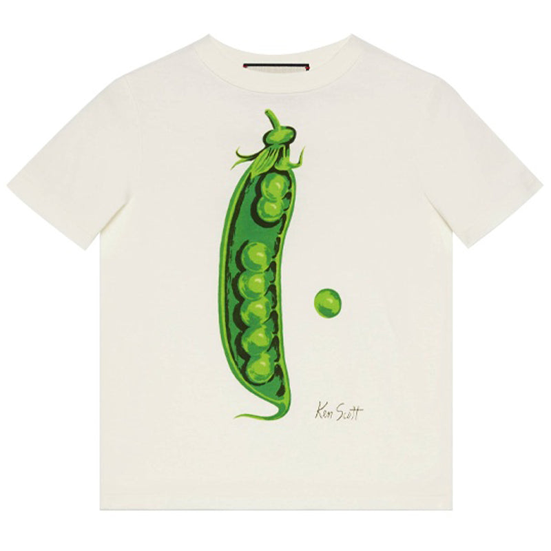 GUCCI Kaos Logo Seri Huruf, Unisex, COD '"   G-101