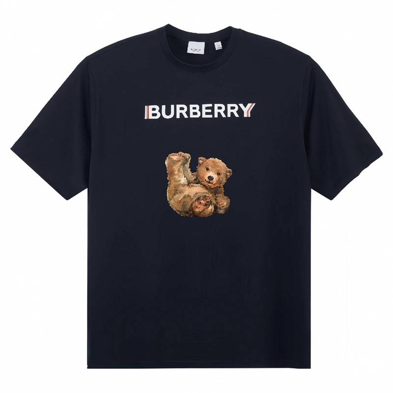 Burberry Kaos Logo Seri Huruf, Unisex, COD '"B-36