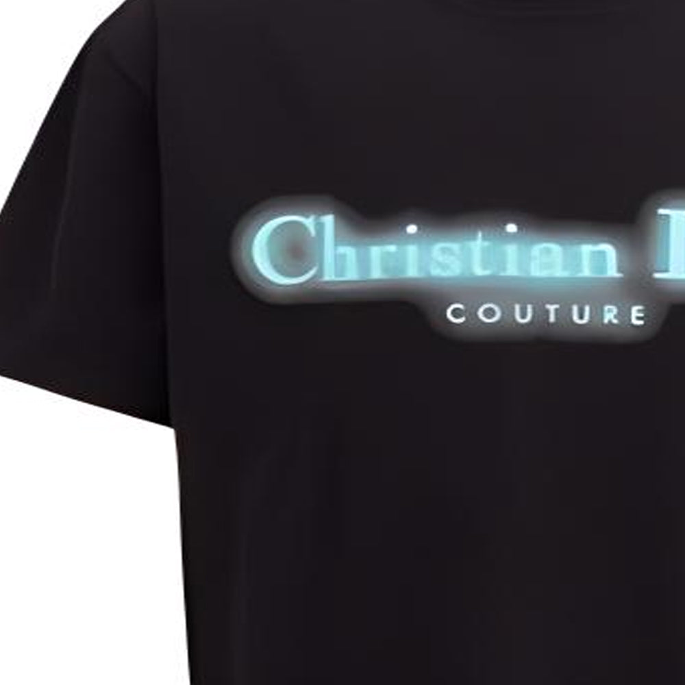 Kaos Pendek DIOR dengan Motif Gambar/Cetak, Cocok untuk Pria dan Wanita  -D-09