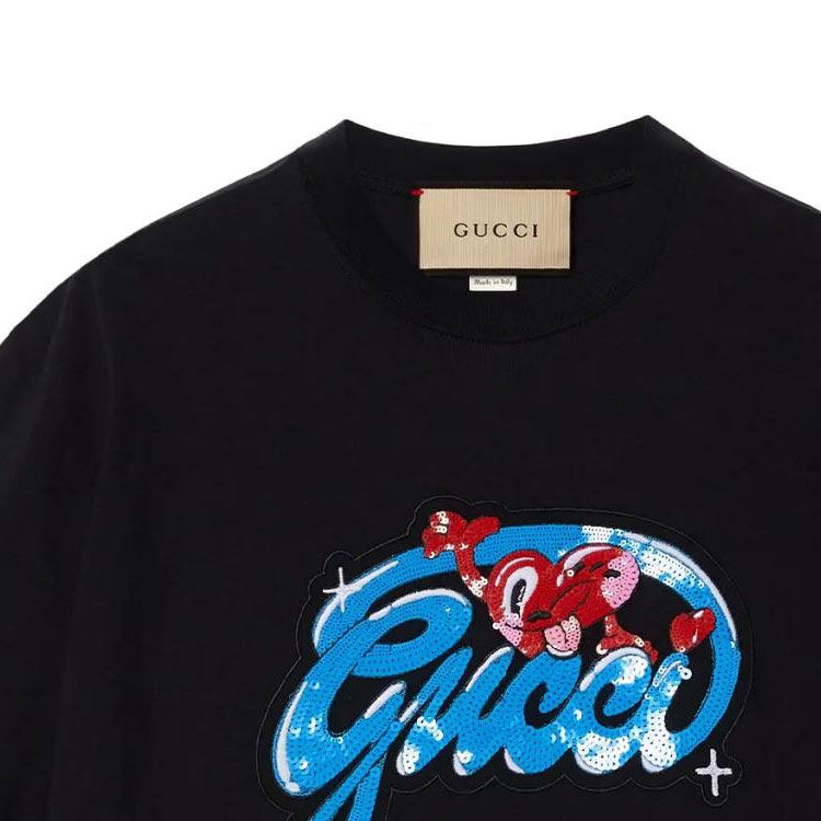 GUCCI Kaos Logo Seri Huruf, Unisex, COD '" "  G-95