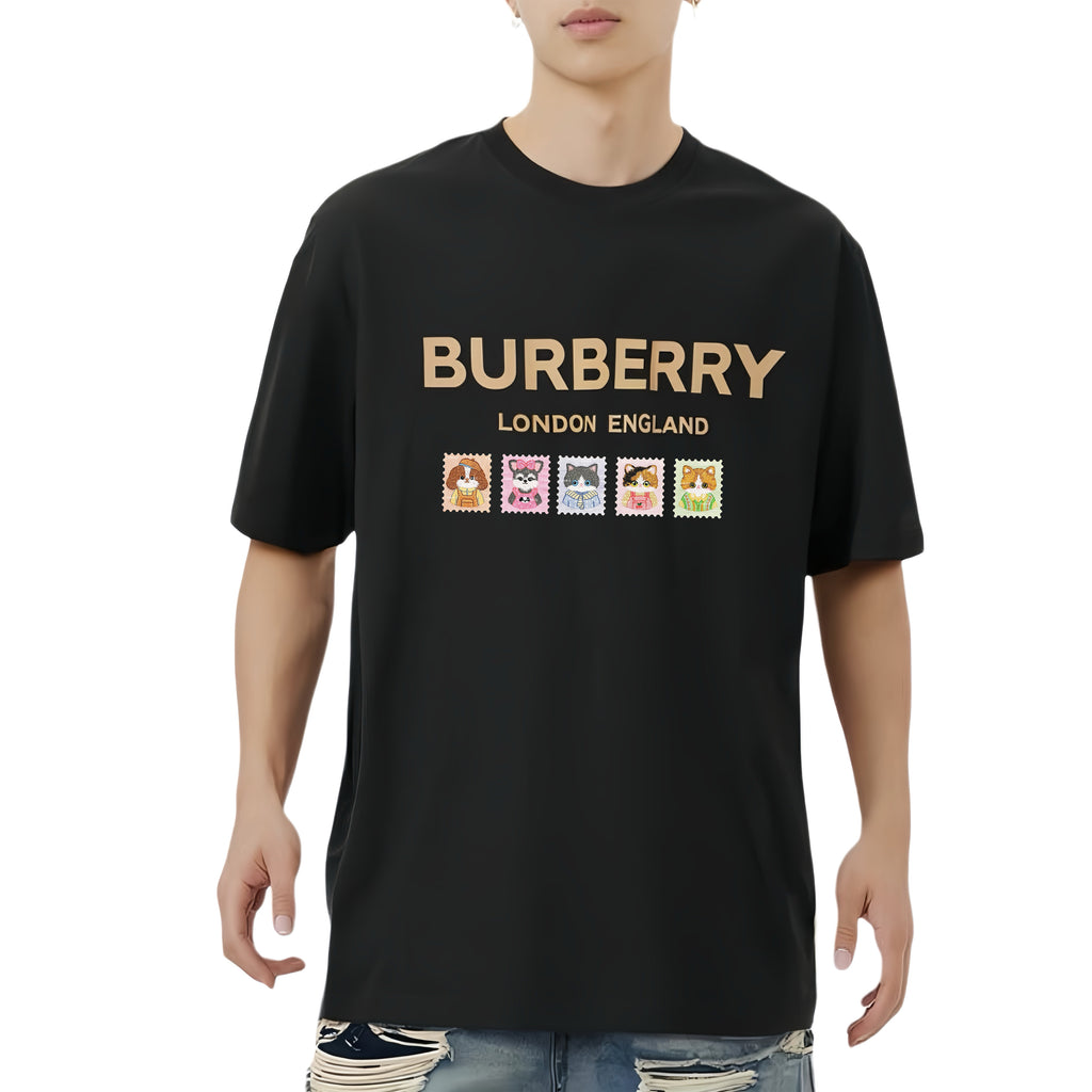 Burberry Kaos Logo Seri Huruf, Unisex, COD '"B-05