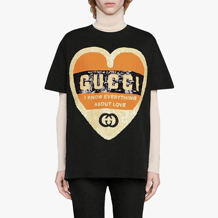 GUCCI Kaos Logo Seri Huruf, Unisex, COD '"    '"  G-27