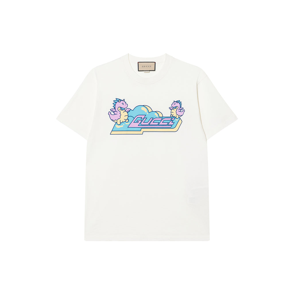 GUCCI Kaos Logo Seri Huruf, Unisex, COD '"   G-74