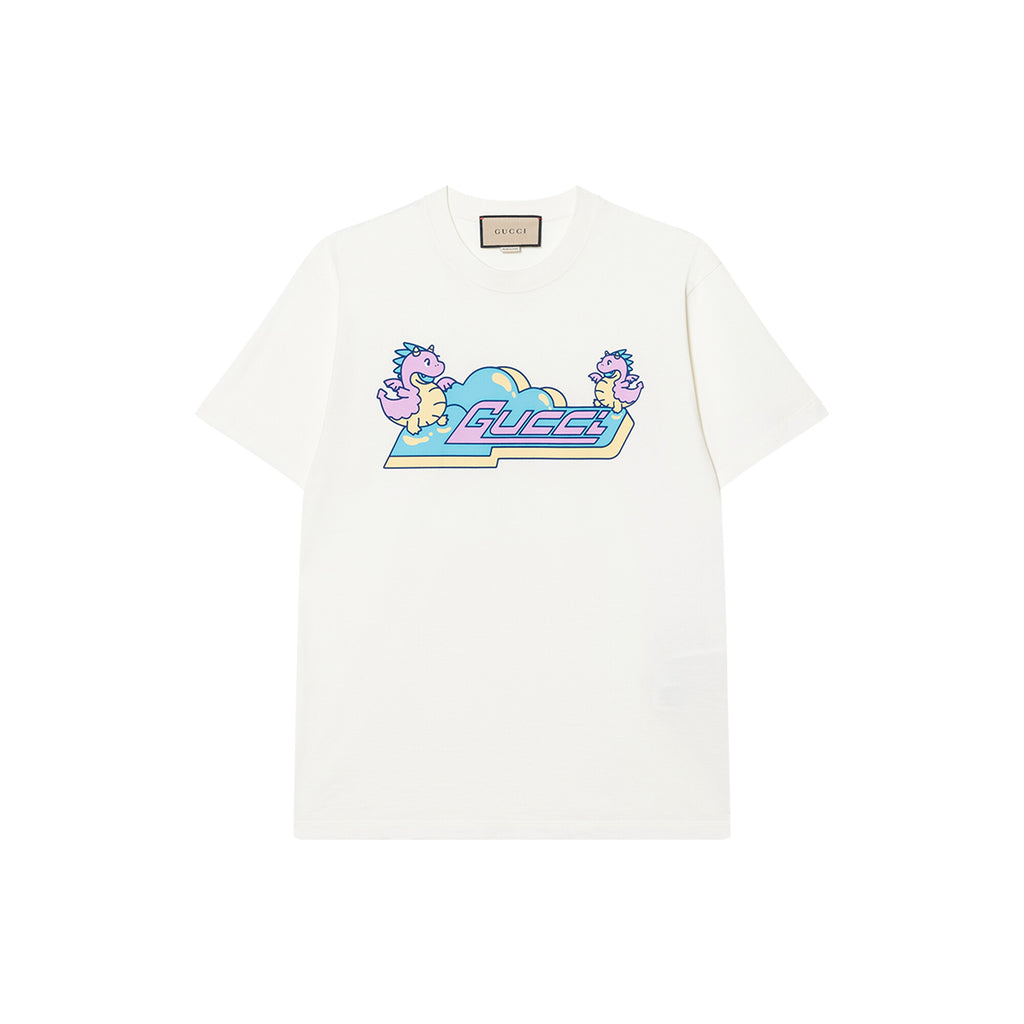 GUCCI Kaos Logo Seri Huruf, Unisex, COD '"   G-74