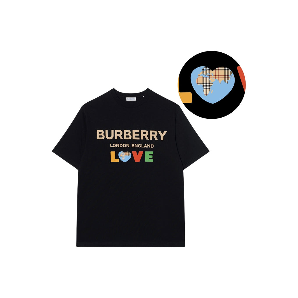 Burberry Kaos Logo Seri Huruf, Unisex, COD '"B-46