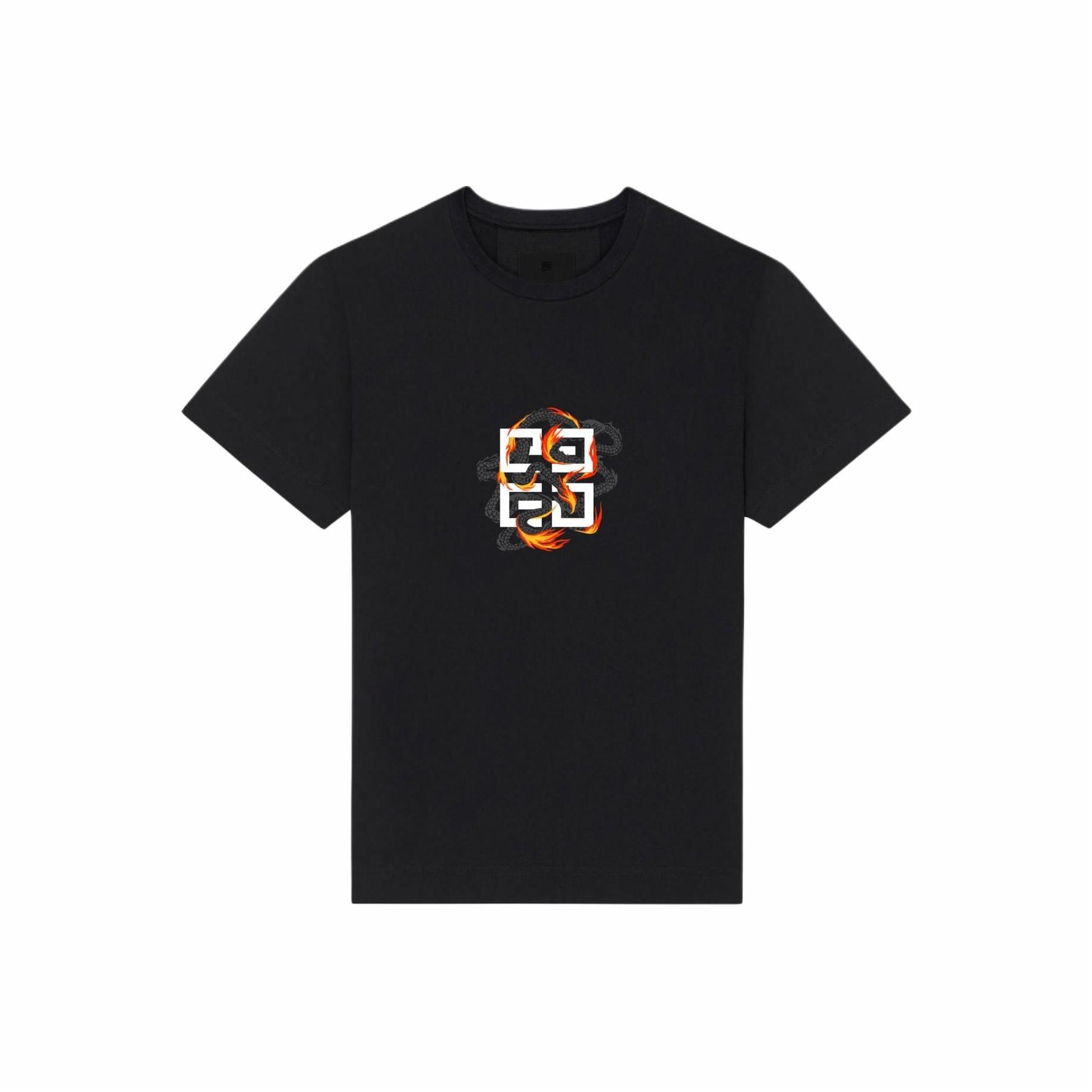Kaos Givenchy Bermotif, Unisex -J-20