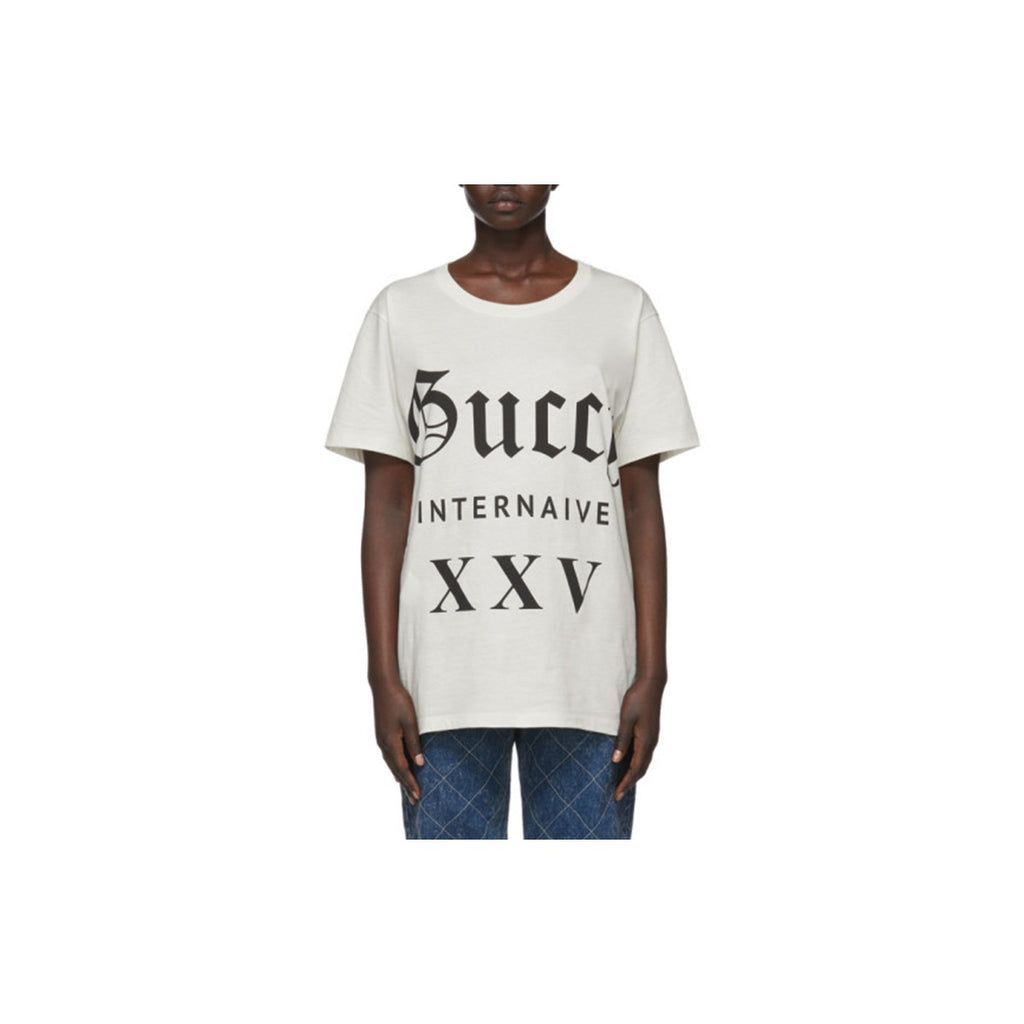 GUCCI Kaos Logo Seri Huruf, Unisex, COD '"   G-115