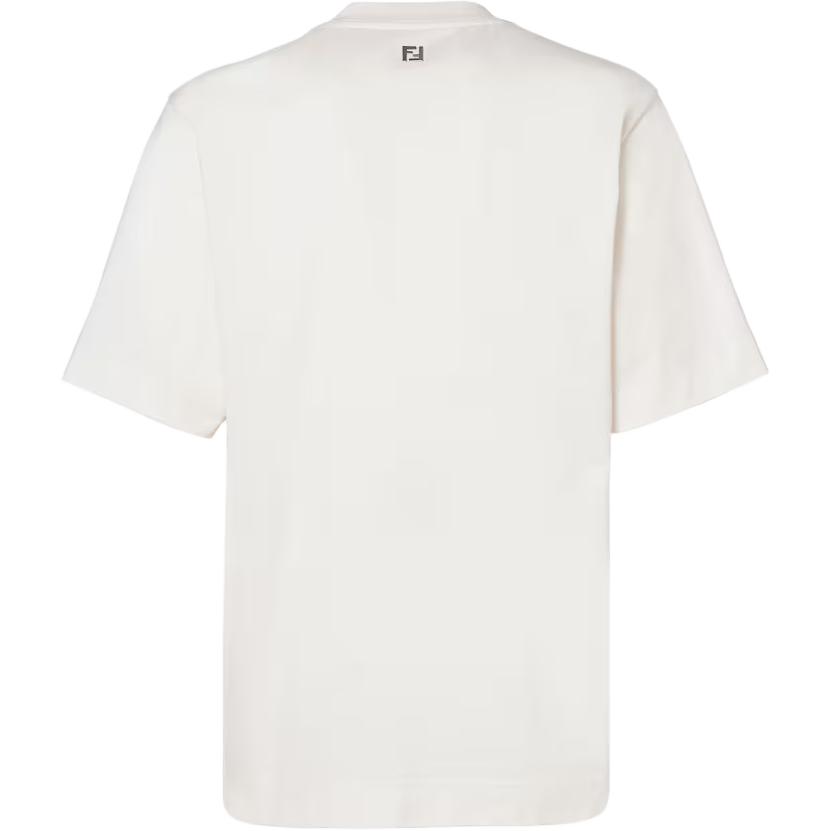 Kaos Pendek FENDI dengan Motif Gambar/Cetak, Cocok untuk Pria dan WanitaF-39